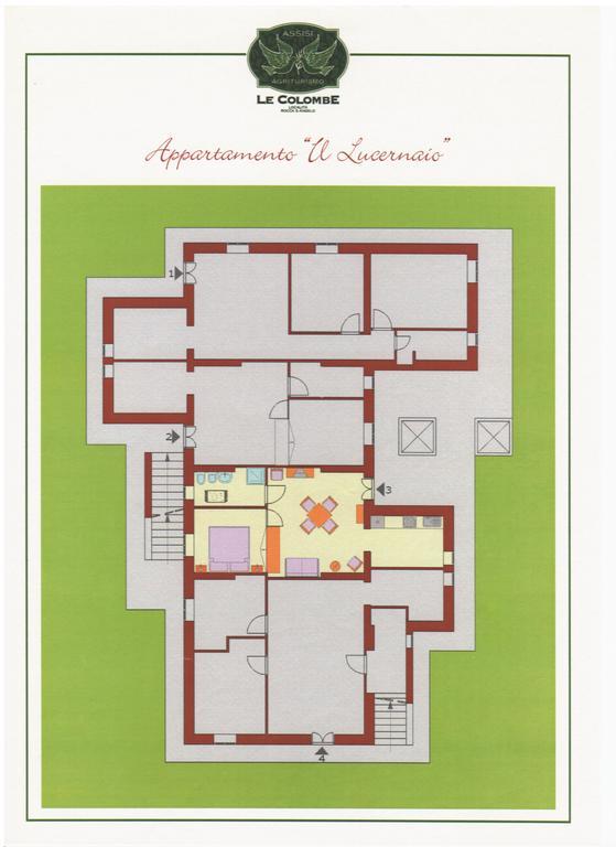 Agriturismo Le Colombe אסיסי חדר תמונה